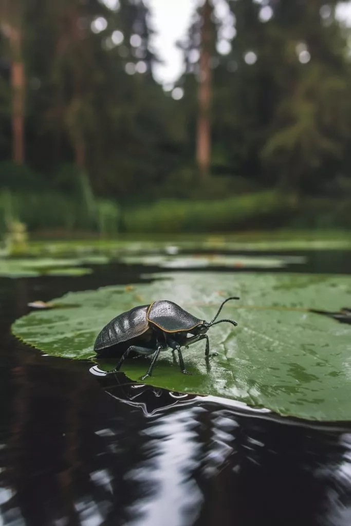 A Close Up Shot Of A Water Bug With A Bl 5wyauo5kq4cagtubffeimg 2pbbinhtw Lisbayez0zg