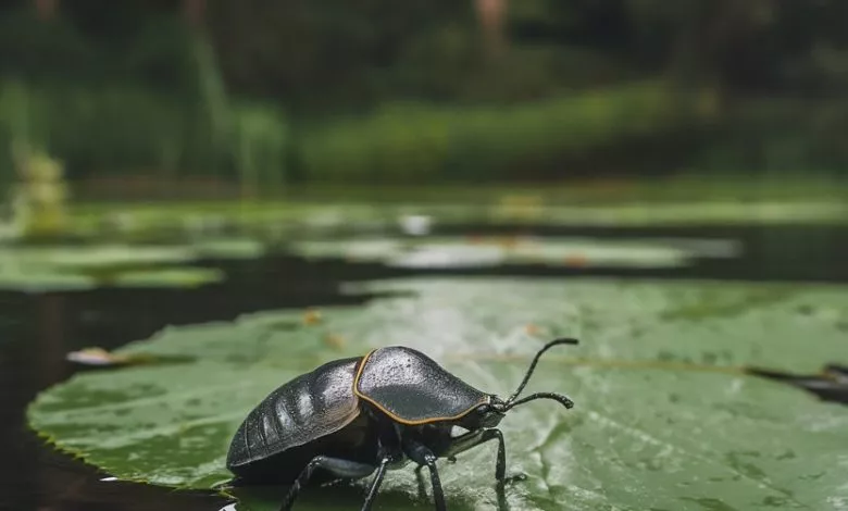 A Close Up Shot Of A Water Bug With A Bl 5wyauo5kq4cagtubffeimg 2pbbinhtw Lisbayez0zg