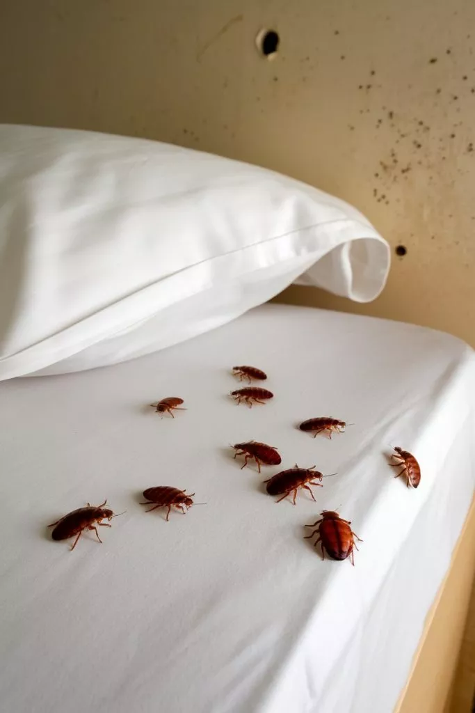 A Photo Of A Bed With A White Sheet And Tesx12dtrakme G Dkhvkq A4oeddu4qiej8 625h33eq