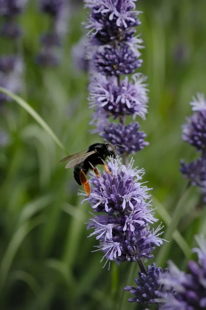 A Photo Of A Black Bee On A Purple Flowe 2guwz2cgsf2rtwyslgbrcw Aztungpnrqoeptpobhmyda