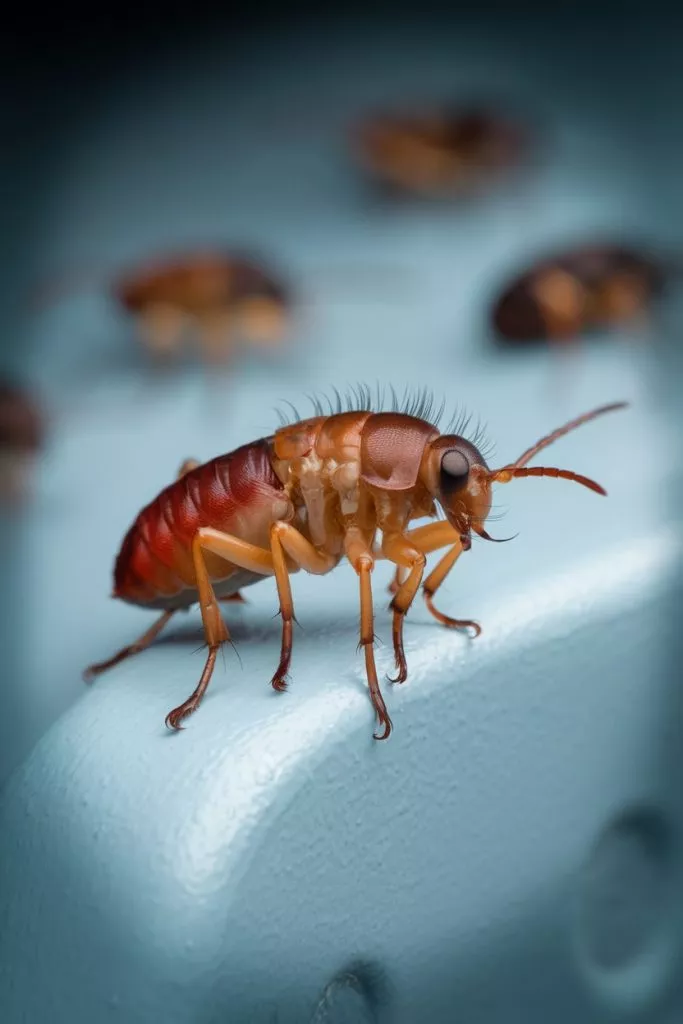 A Photo Of A Flea The Flea Is Red Brown Nphorn2as2edjoiw9vnfgg 0n1atjm1rm6ougsj D2fpq