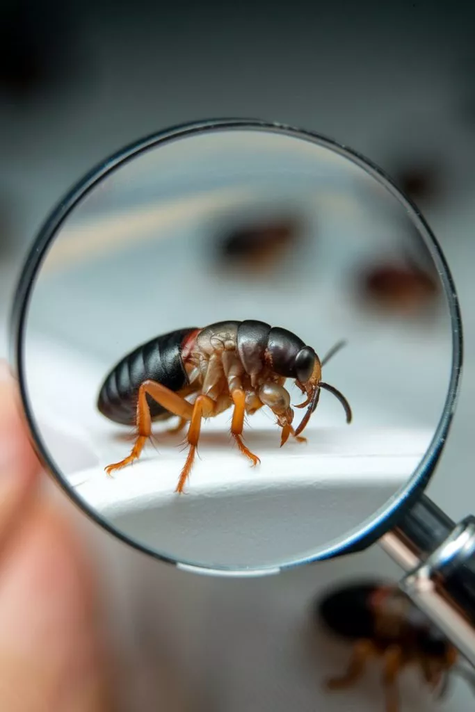 A Photo Of A Flea With A Magnifying Glas Nvv0mu4zt0ypsetohifiag 0n1atjm1rm6ougsj D2fpq