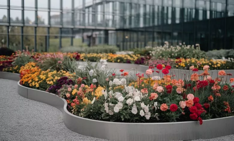 A Photo Of A Modern Flower Bed With A Va Bg4pbsmnqfujg5segpl5pw P4wrjyvyqgapqrggw86oaq